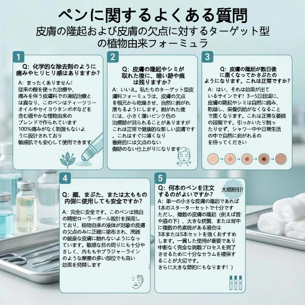 🖋️🖋️🖋️公式ストア🔥7 日間ピンポイントケアローラー 痛みなし・傷跡残らないタイプ